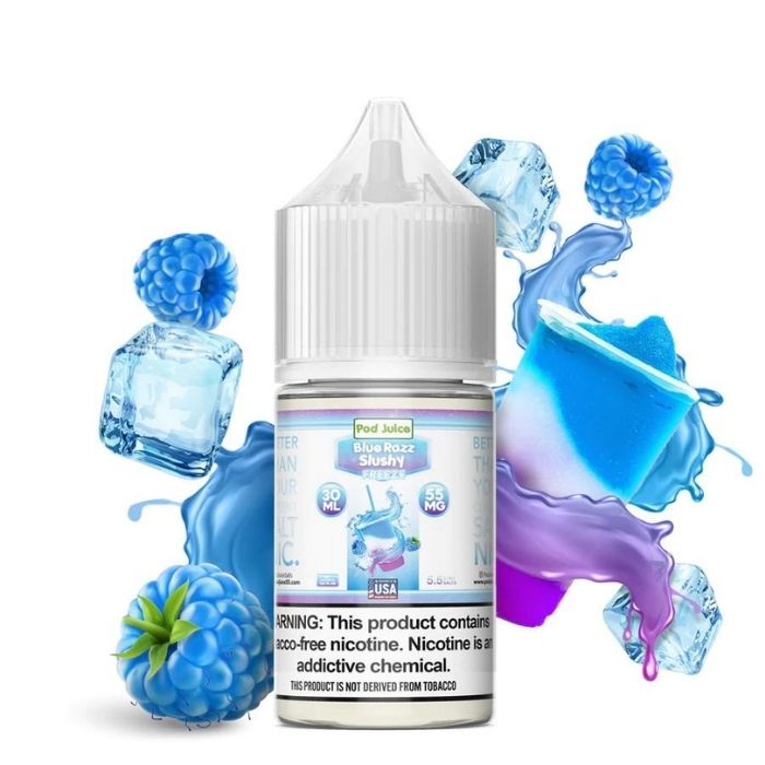 Blue Razz Slushy Freeze Nicotine Salt by Pod Juice