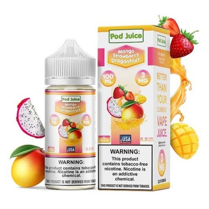 Mango Strawberry Dragonfruit E-Liquid by Pod Juice