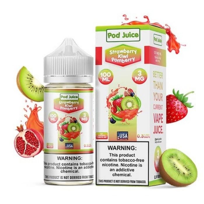 Strawberry Kiwi Pomberry E-Liquid by Pod Juice