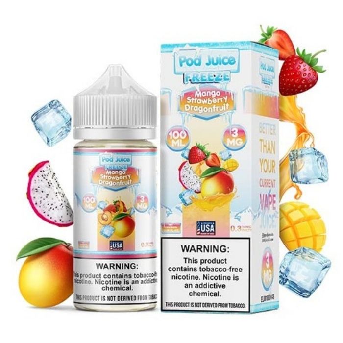 Mango Strawberry Dragonfruit Freeze E-Liquid by Pod Juice