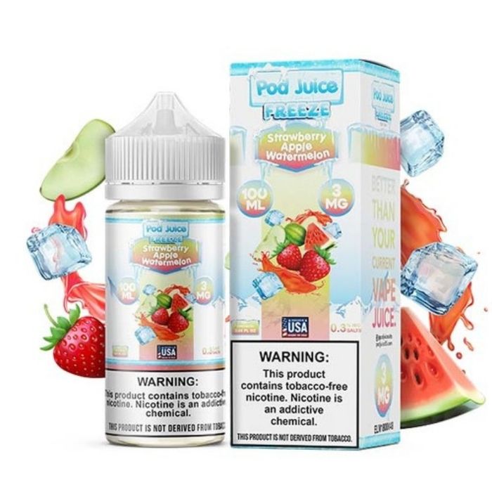 Strawberry Apple Watermelon Freeze E-Liquid by Pod Juice