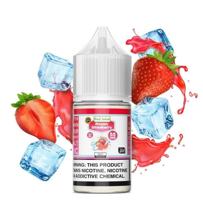 Frozen Strawberry Nicotine Salt by Pod Juice