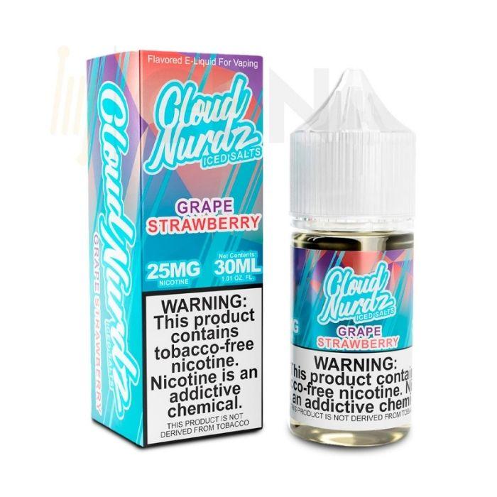 Grape Strawberry Iced Nicotine Salt by Cloud Nurdz