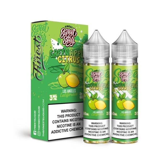 Green Apple Citrus E-Liquid by The Finest