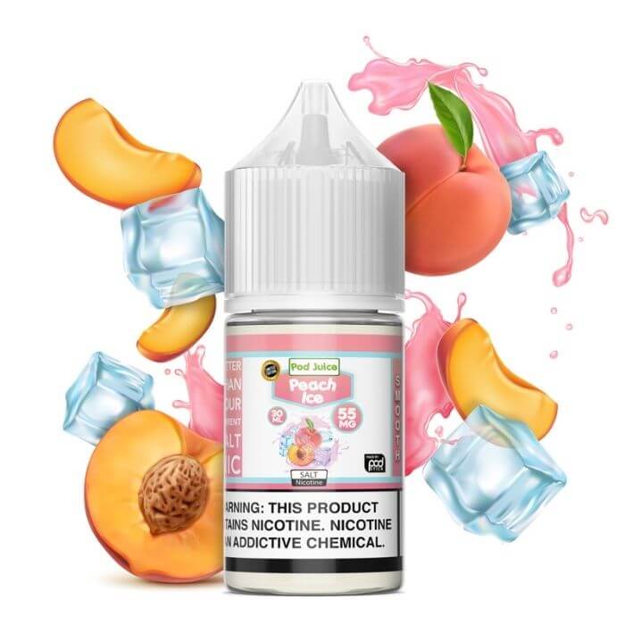 Peach Ice Nicotine Salt by Pod Juice