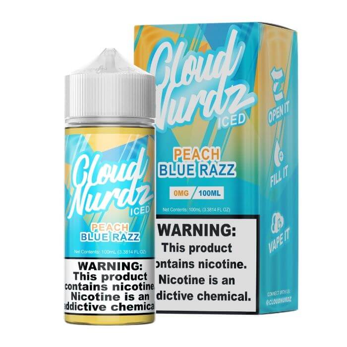 Peach Blue Razz Iced E-Liquid by Cloud Nurdz