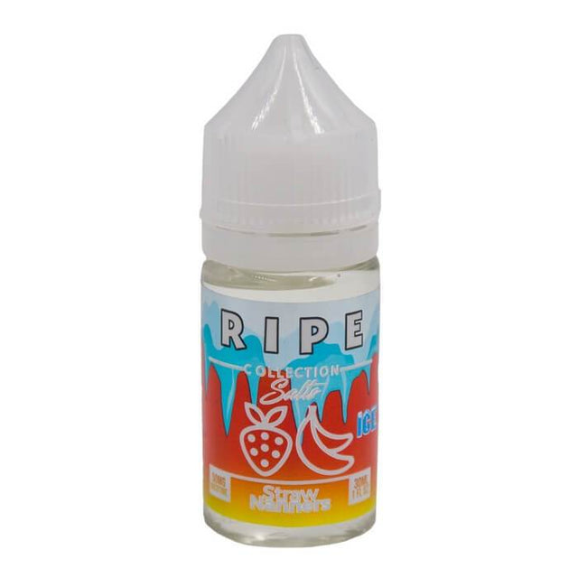 Straw Nanners On Ice by The Ripe Collection Nicotine Salt by Vape 100 E-Liquid #1