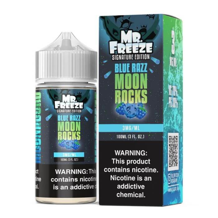 Blue Razz Moon Rocks E-Liquid by Mr. Freeze