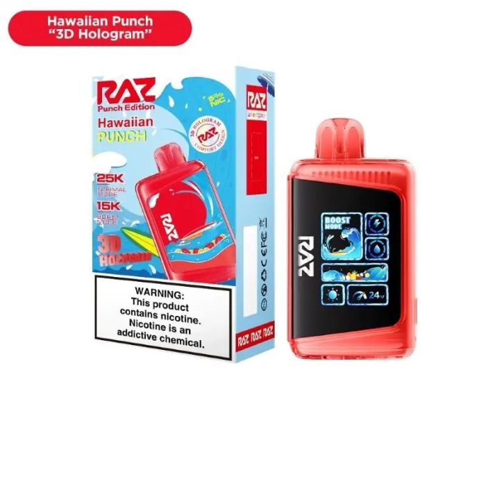 Raz LTX 3D Holo Punch Edition - Blue Razz, Dragonfruit Disposable